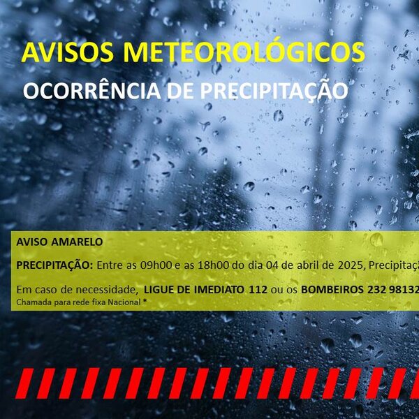 Aviso Amarelo 04 de abril de 2025