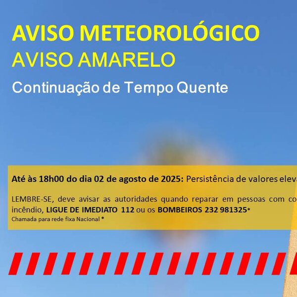Aviso amarelo