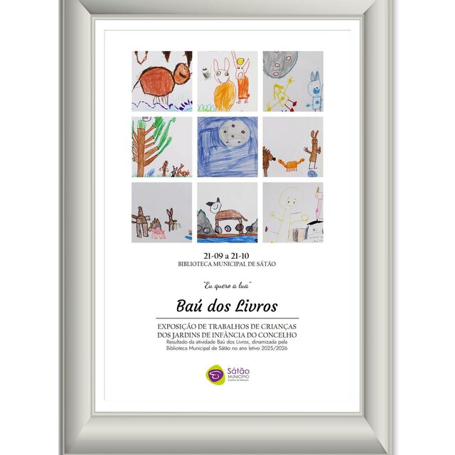 Imagem com quadro de desenhos feitos por crian&ccedil;as