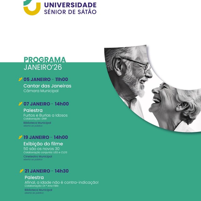 Programa do mês de Janeiro - Universidade Sénior