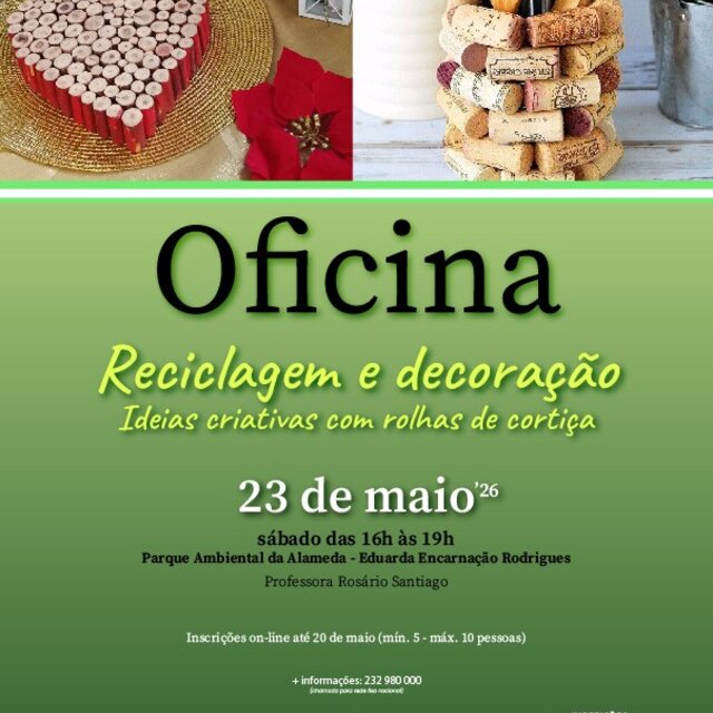 Oficina - reciclagem e decora&ccedil;&atilde;o - Ideias Criativas com rolhas de corti&ccedil;a.
