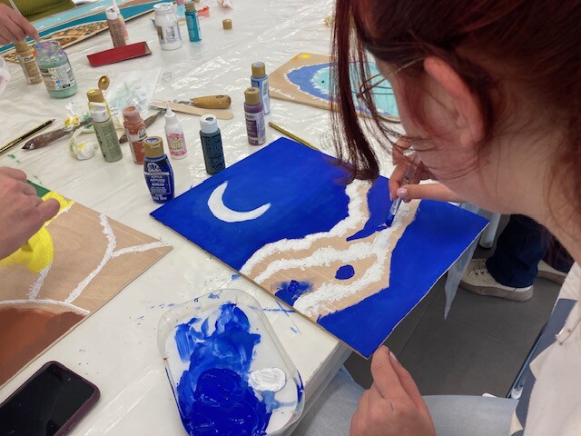 Decorreu no passado dia 8 de fevereiro o workshop “Pintura mista e desenho livre” na Casa da Cult...