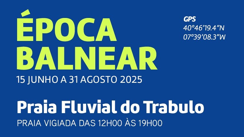 Época balnear da Praia do Trabulo abre no dia 15 de junho