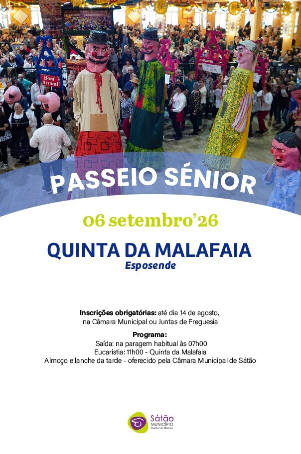 passeio s&eacute;nior &agrave; quinta da malafaia 2026