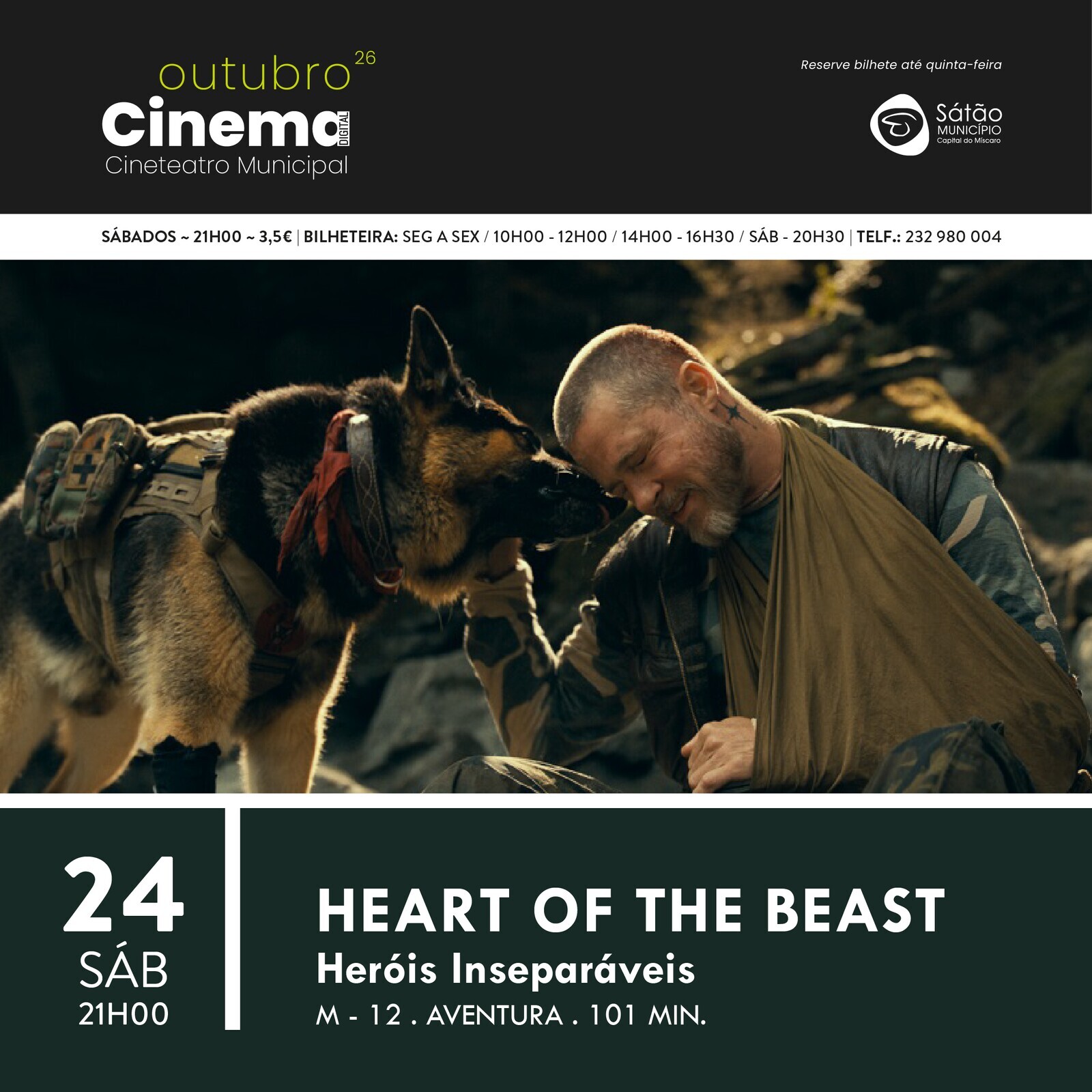 Capa cartaz do filme Heart of the Beast – Heróis Inseparáveis