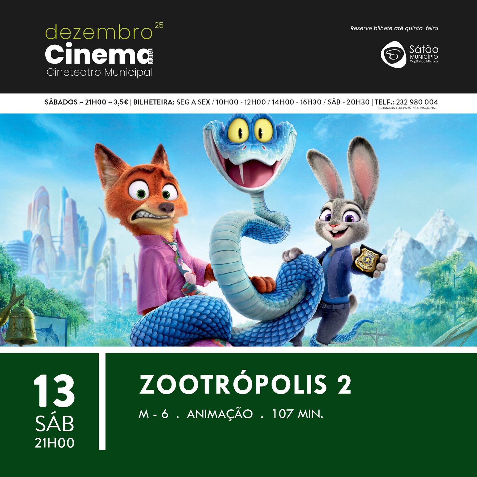 Exibi&ccedil;&atilde;o do Filme Zootr&oacute;polis 2