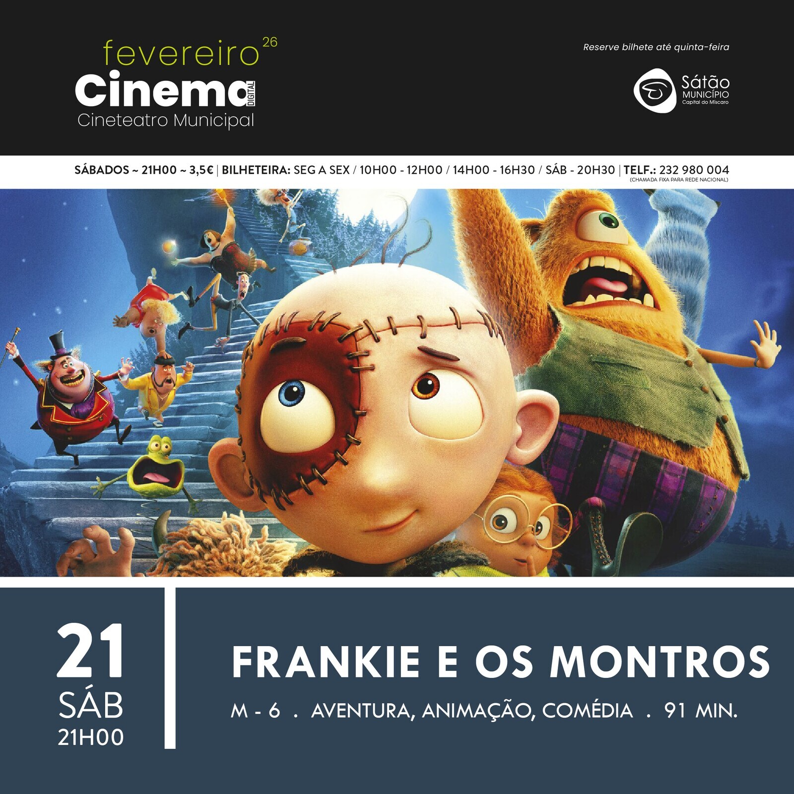 Exibi&ccedil;&atilde;o do Filme Frankie e os Monstros